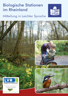 Titelbild der Broschüre Mitteilung in Leichter Sprache der Biologischen Stationen im Rheinland